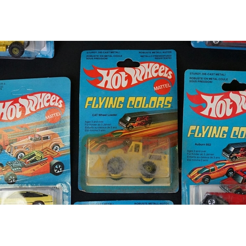 1265 - 15 Carded Mattel Hot Wheels diecast models from 1969 to 1982 to include Flying Colours, Workhorses e... 