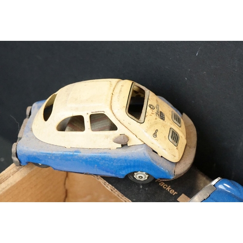 1270 - Collection of play worn mid 20th C onwards diecast, metal, plate and plastic models to include Relia... 