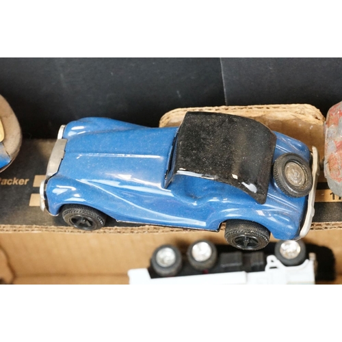 1270 - Collection of play worn mid 20th C onwards diecast, metal, plate and plastic models to include Relia... 