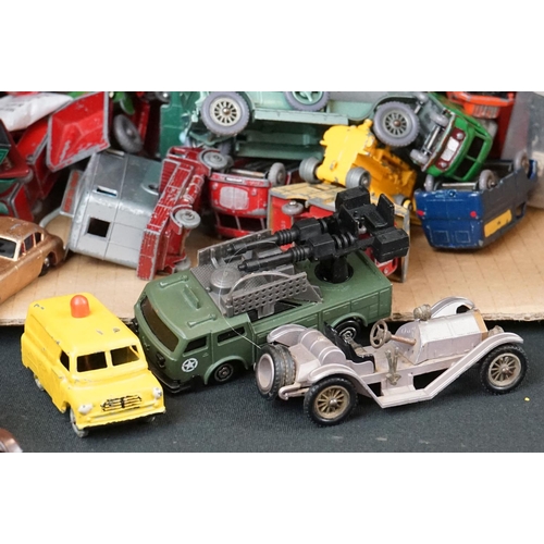 1274 - Quantity of play worn mid 20th C onwards diecast models to include many Matchbox Lesney 75 Series