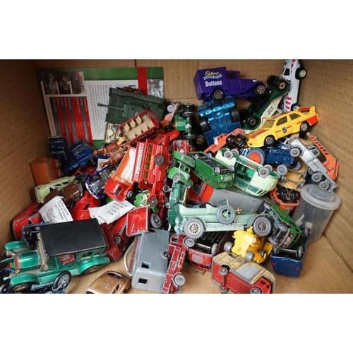 1274 - Quantity of play worn mid 20th C onwards diecast models to include many Matchbox Lesney 75 Series