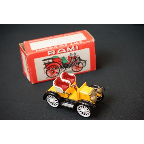 1276 - 10 Boxed Rami (France) diecast models to include Taxi De La Marne, Lion Peugeot, Landavlet Packard e... 