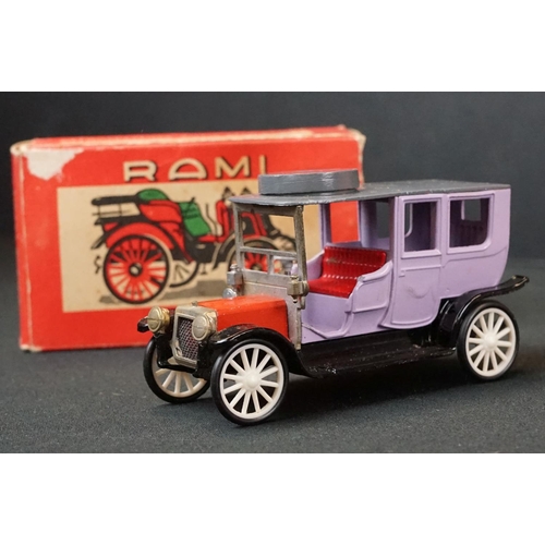 1276 - 10 Boxed Rami (France) diecast models to include Taxi De La Marne, Lion Peugeot, Landavlet Packard e... 