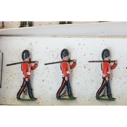 1373 - Boxed Britains Types of the Brirtish Army 93 metal figure set containing 4 x regiment sets (44 figur... 