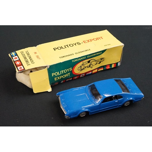 1277 - 11 Boxed / cased diecast models to include Politoys Export No 567 Tornado Oldsmobile, Politoys No 50... 