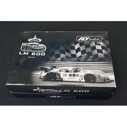 1278 - Boxed Fly LM600 slot car plus a boxed Strombecker Italian Maserati 250F Body Shell (unchecked) and 2... 