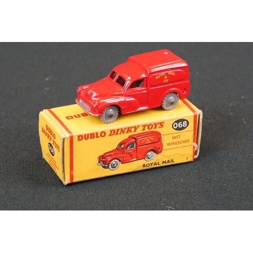 1282 - Eight Dinky mid 20th C onwards diecast models to include a boxed Dinky Dublo 068 Royal Mail Van (mod... 