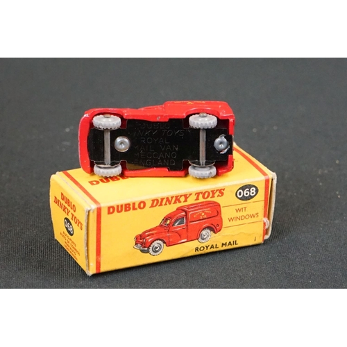 1282 - Eight Dinky mid 20th C onwards diecast models to include a boxed Dinky Dublo 068 Royal Mail Van (mod... 