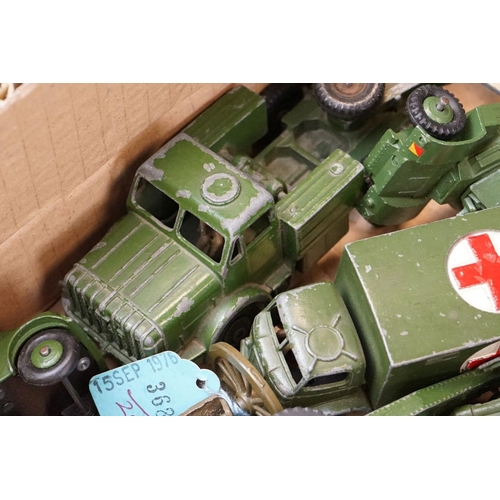 1284 - Collection of around 70 military diecast models, mainly mid 20th C Dinky, featuring Dinky 651 Centur... 