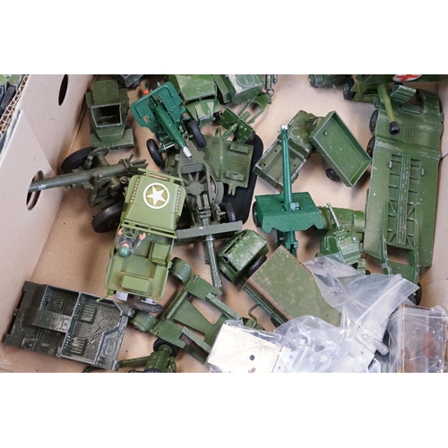 1284 - Collection of around 70 military diecast models, mainly mid 20th C Dinky, featuring Dinky 651 Centur... 