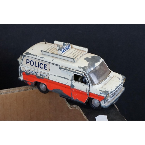 1289 - Around 60 heavily play worn 20th C onwards diecast models to include Corgi, Matchbox, Dinky, Spot On... 