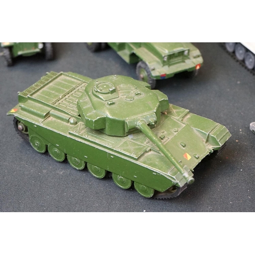 1292 - 12 mid 20th C onwards military diecast models to include Dinky, Budgie, Zylmex, Corgi and Britains, ... 