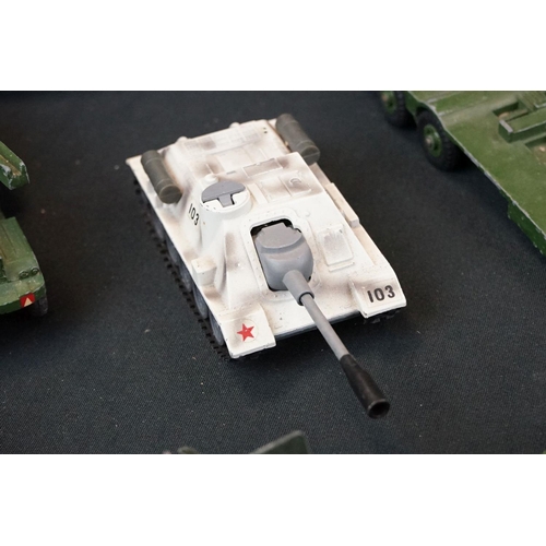 1292 - 12 mid 20th C onwards military diecast models to include Dinky, Budgie, Zylmex, Corgi and Britains, ... 