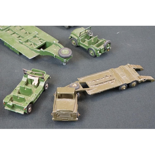 1292 - 12 mid 20th C onwards military diecast models to include Dinky, Budgie, Zylmex, Corgi and Britains, ... 