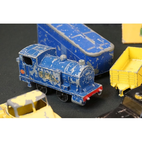 1293 - 15 play worn diecast models to include boxed Dinky 626 (poor box), Corgi, Budgie, etc