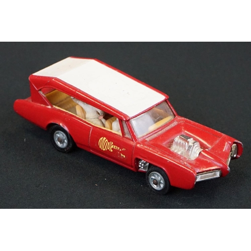 1295 - Seven original Corgi & Dinky play worn TV related diecast models to include James Bond 007 Aston Mar... 