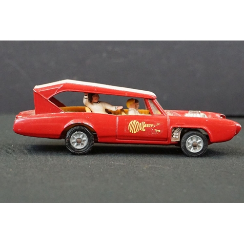 1295 - Seven original Corgi & Dinky play worn TV related diecast models to include James Bond 007 Aston Mar... 