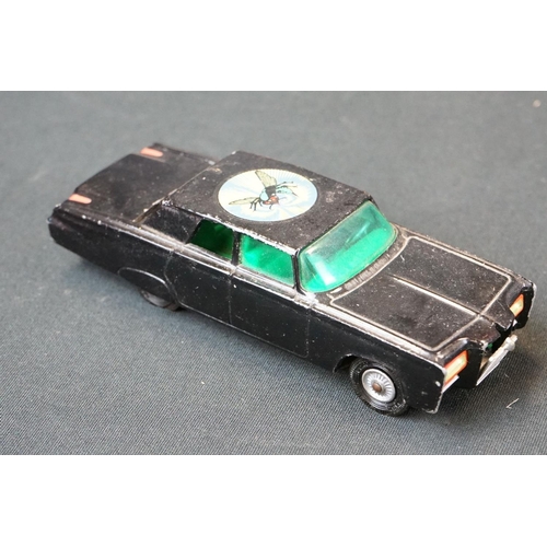 1295 - Seven original Corgi & Dinky play worn TV related diecast models to include James Bond 007 Aston Mar... 