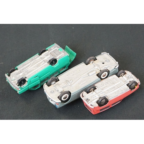 1296 - 10 Mid 20th C diecast / tin plate models to include Tekno 817 Lloyd in pink, Tekno Volvo 810 in grey... 