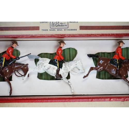 1380 - Four boxed Britains Soldiers Regiments of All Nations metal figure sets to include No 2056 American ... 