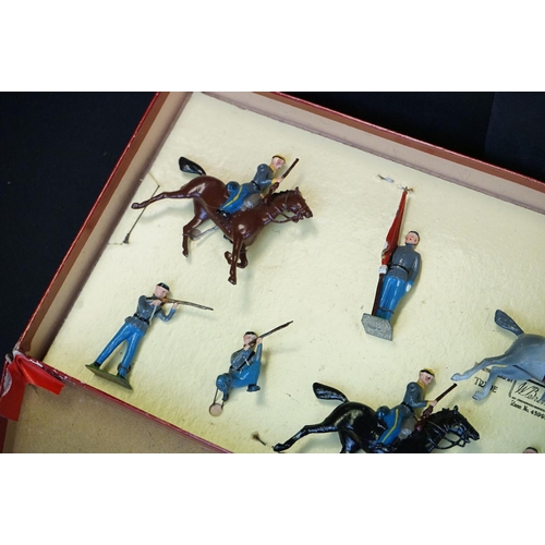 1384 - Three boxed Britains Soldiers Regiments of All Nations metal figure sets to include No 429 Scots Gua... 