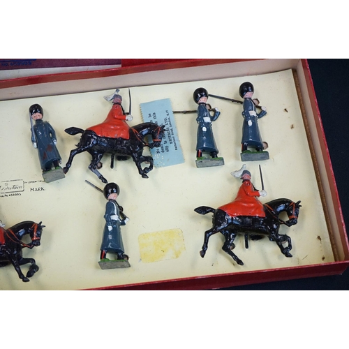 1384 - Three boxed Britains Soldiers Regiments of All Nations metal figure sets to include No 429 Scots Gua... 