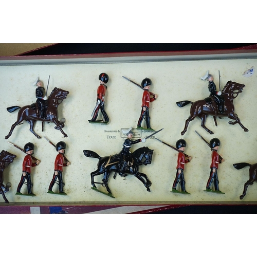 1384 - Three boxed Britains Soldiers Regiments of All Nations metal figure sets to include No 429 Scots Gua... 