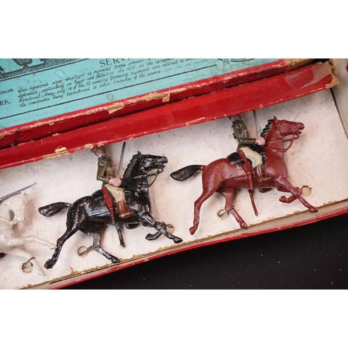 1394 - Five boxed Britains metal figure sets to include 2 x Britains Ltd (Guards & 913 West Africa Togoland... 