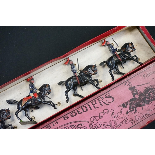 1394 - Five boxed Britains metal figure sets to include 2 x Britains Ltd (Guards & 913 West Africa Togoland... 