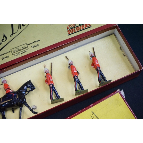 1394 - Five boxed Britains metal figure sets to include 2 x Britains Ltd (Guards & 913 West Africa Togoland... 