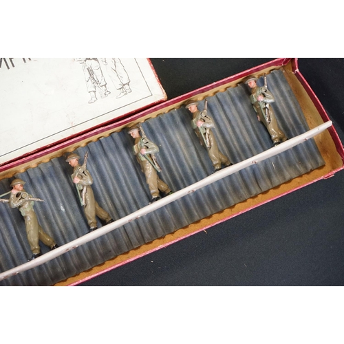 1398 - Four boxed Britains metal figure sets to include No 258 British Infantry, No 174 Montenegrin Infantr... 