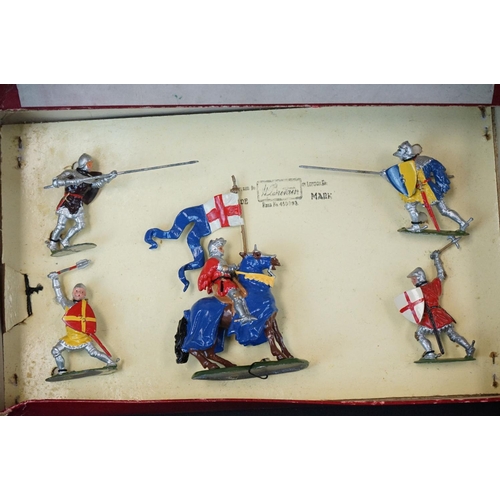 1403 - Two boxed Britains Historical Series metal figure sets to include 2161 Knights of Agincourt and No 1... 