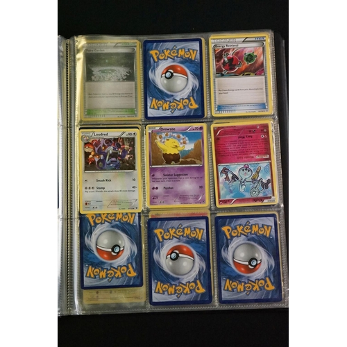 378 - Quantity of Pokémon trading cards contained within a Pokémon tin and Pokémon binder, including a sma... 