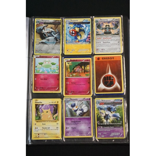 378 - Quantity of Pokémon trading cards contained within a Pokémon tin and Pokémon binder, including a sma... 