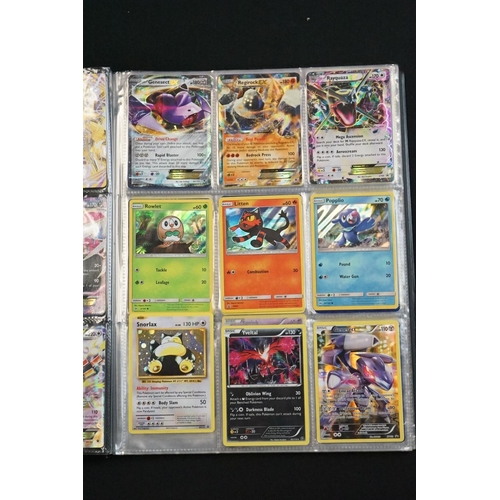 378 - Quantity of Pokémon trading cards contained within a Pokémon tin and Pokémon binder, including a sma... 