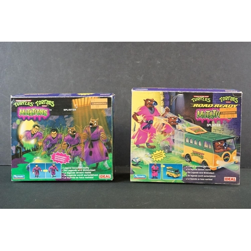 385 - Teenage Mutant Ninja Turtles - Two boxed Ideal Playmates Mutations figures to include Splinter and R... 