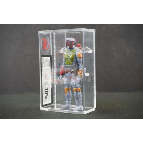 396 - Star Wars - Original graded Boba Fett figure complete with original blaster, UKG graded 70% (F70,P80... 