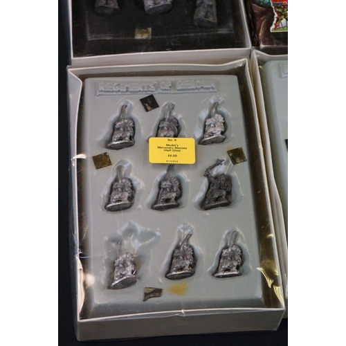 1407 - Games Workshop - Six boxed Warhammer Regiments of Renown metal figure sets to include 3 x No 9 Mudat... 