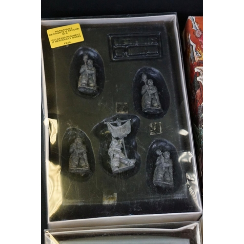 1407 - Games Workshop - Six boxed Warhammer Regiments of Renown metal figure sets to include 3 x No 9 Mudat... 