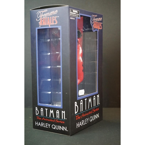 283 - Three boxed DC Harley Quinn figures to include NECA 1/4 Arkham City, Diamond Select Toys The Animate... 