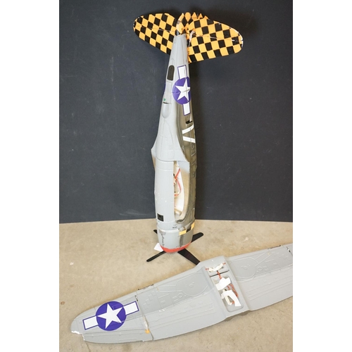 309 - Three RC WWII Fighter Planes to include Art Tech P-51D Mustang, unmarked P-47D Thunderbolt & unmarke... 