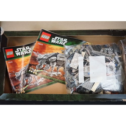 312 - Lego - Three boxed Lego Star Wars sets to include 7965 Millennium Falcon, 75019 AT-TE & 7931 Jedi T-... 