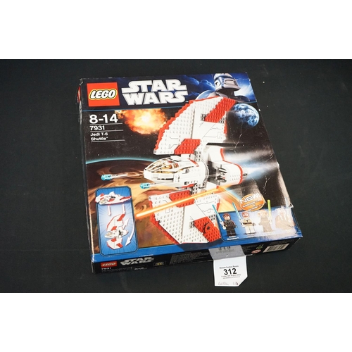 312 - Lego - Three boxed Lego Star Wars sets to include 7965 Millennium Falcon, 75019 AT-TE & 7931 Jedi T-... 