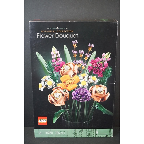 313 - Lego - Five boxed Lego sets to include Botanical Collection 10280 Flower Bouquet, Ideas 21324 Sesame... 