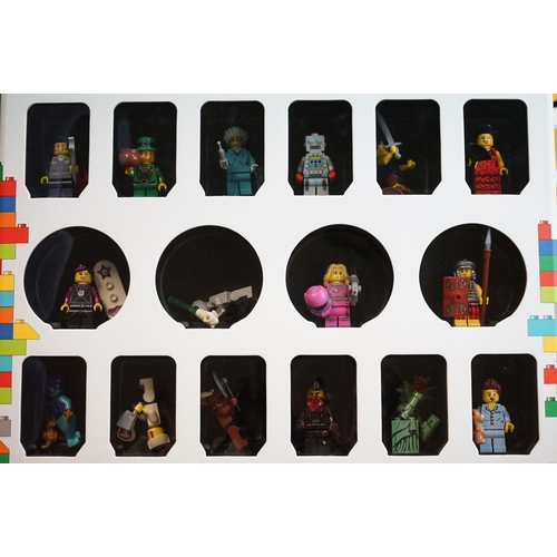 317 - Lego - Eight Lego Mini Figure Collector's Cases featuring 118 Mini figures