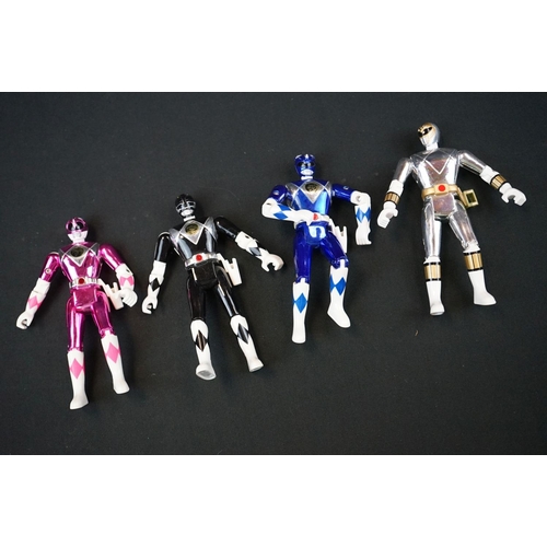 329 - Quantity Of Bandai Power Rangers to include 16 x figures, 2 x weapons, 1 x Magazoid, boxed White Tig... 