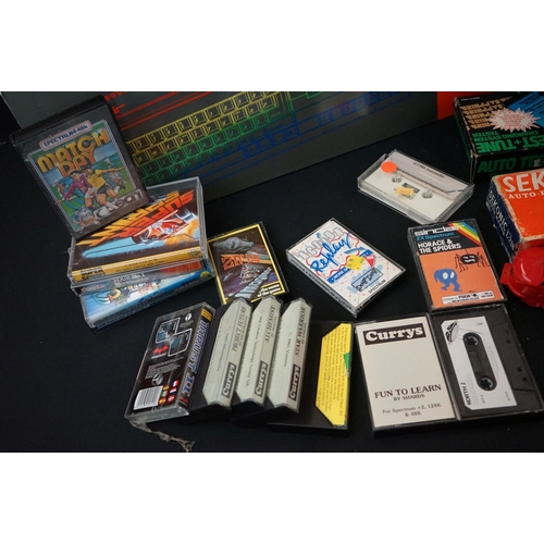 335 - Retro Gaming - Boxed Sinclair ZX Spectrum +2 with 1 x boxed Joystick & 42 x cased games (World Cup F... 