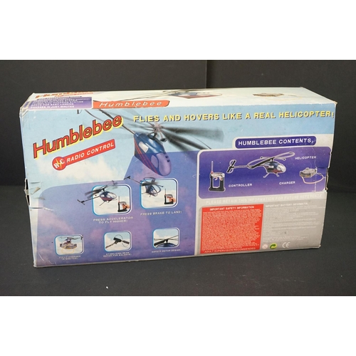 350 - 4 Boxed Radio control vehicles to include Humblebee Helicopter, Trucking Kids Scania Truck, Impact I... 