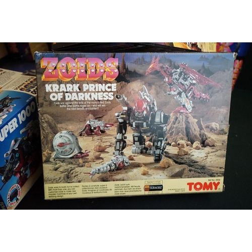 355 - Five part built Tomy Zoids models to include 2 x Giant ZRK, 1 x Great Gorgon, 1 x Mammoth The Destro... 