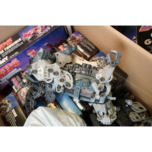 355 - Five part built Tomy Zoids models to include 2 x Giant ZRK, 1 x Great Gorgon, 1 x Mammoth The Destro... 